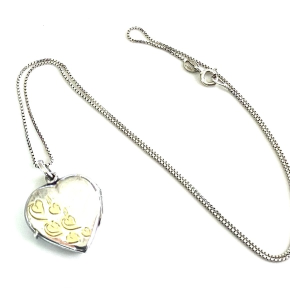 Sterling Silver Engraved Heart Locket - Picture 2 of 8